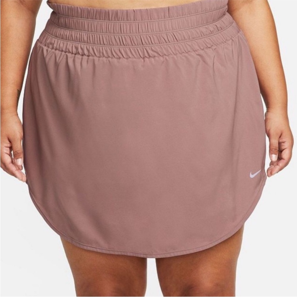 Nike One Women’s Ultra High Waisted Rise Skort Skirt Mauve Pink Plus Size 3X